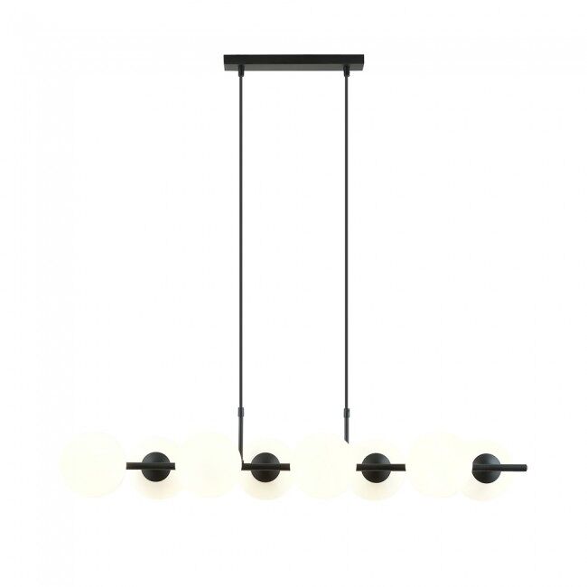 Lámpara colgante Armaro (8 luces) Acero Cristal Nórdico