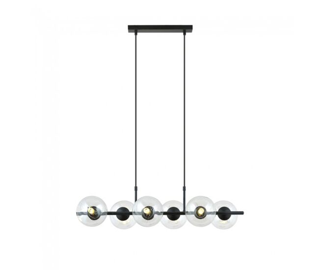Lámpara colgante armaro transparente 6 luces marca wonderlamp