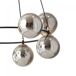 Lámpara de techo Laster (7 luces) Acero - Cristal Nórdico Lámpara de techo Laster (7 luces) Acero - Cristal Nórdico Grafito