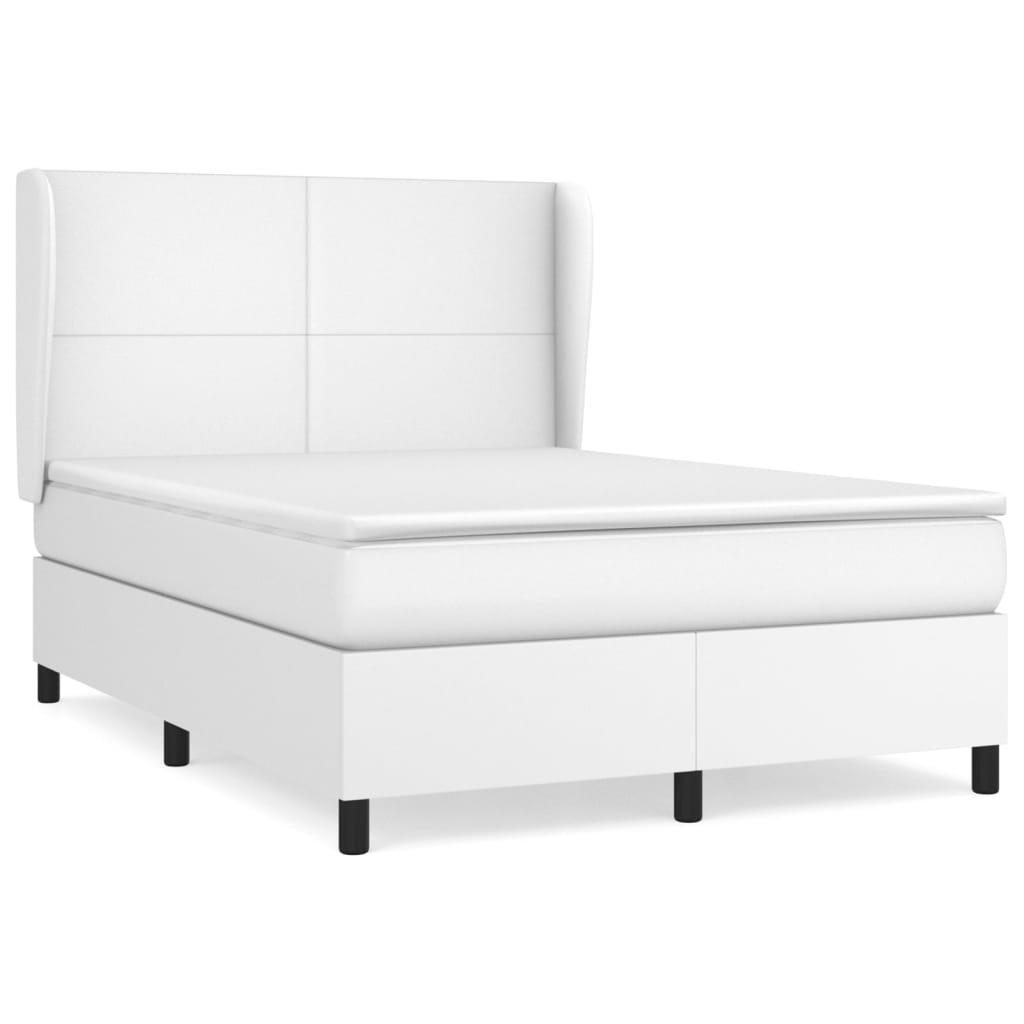 Cama box spring 140x200 Blanco