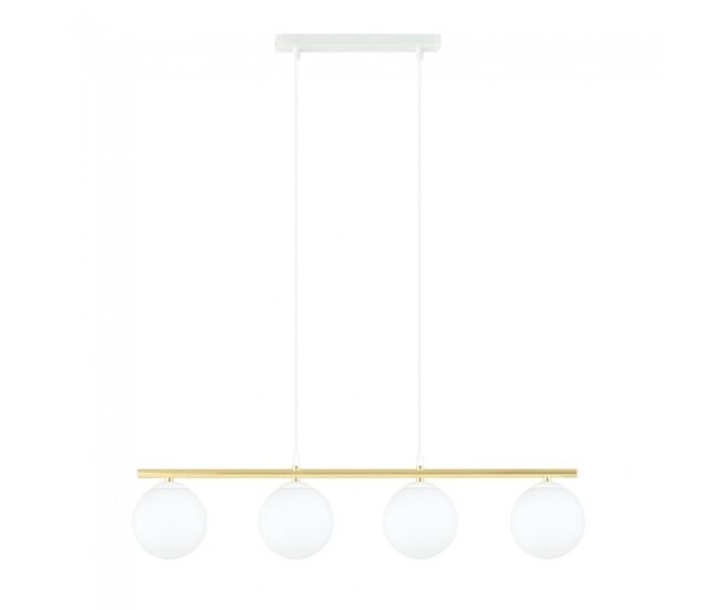 Lámpara colgante etisa blanco 4 luces marca wonderlamp