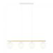 Lámpara colgante Etisa (4 luces) Cristal - Metal Moderno Lámpara colgante Etisa (4 luces) Cristal - Metal Moderno Blanco