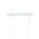 Lámpara colgante Etisa (4 luces) Cristal - Metal Moderno Lámpara colgante Etisa (4 luces) Cristal - Metal Moderno Blanco