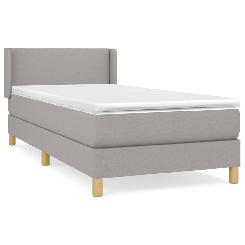 Cama box spring 80x200 Gris