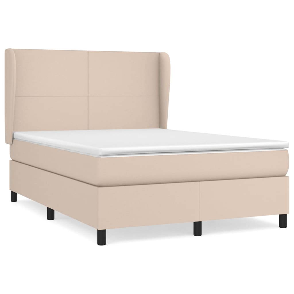 Cama box spring 140x200 Marrón Claro
