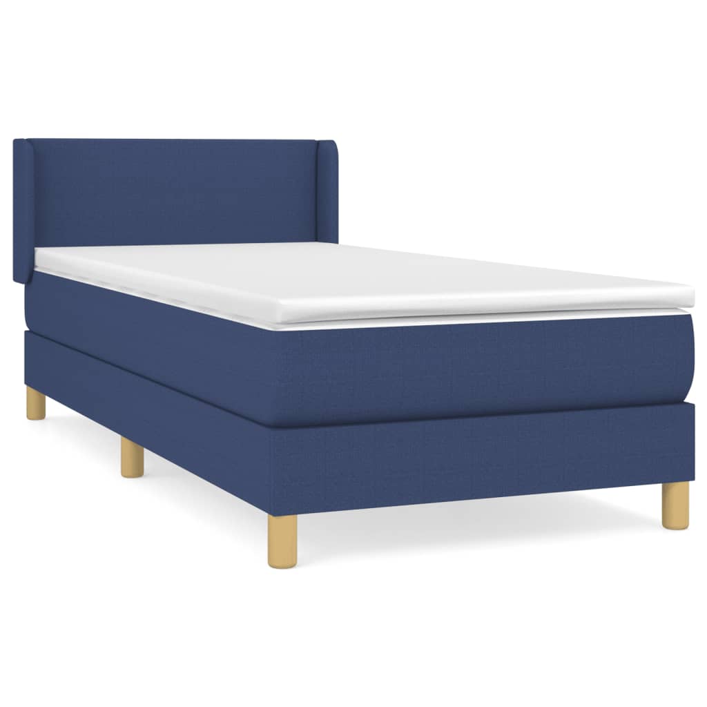 Cama box spring 80x200 Azul
