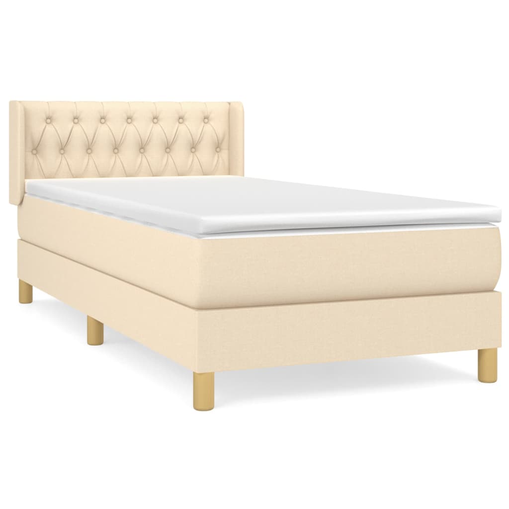 Cama box spring 90x200 Crema