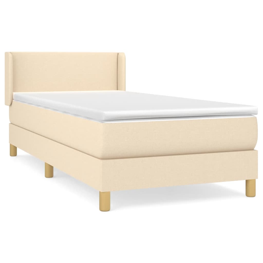 Cama box spring 100x200 Crema