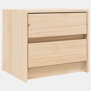 vidaXL Mesa de cabeceira 40x31x35,5 cm madeira de pinho maciça