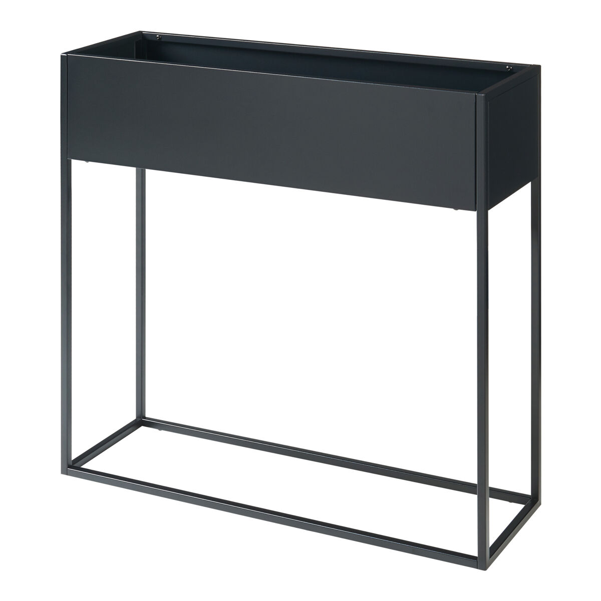 Soporte para plantas joensuu 80x80x25 cm - negro [en.casa]