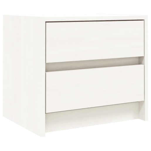 vidaXL Mesa de cabeceira 40x31x35,5 cm madeira de pinho maciça branco vidaXL Mesa de cabeceira 40x31x35,5 cm madeira de pinho maciça branco