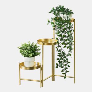 Suporte para plantas Kallo 60 x 60 x 18 cm latão en.casa