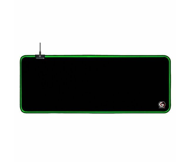 Alfombrilla antideslizante gembird mp-gameled-l negro multicolor