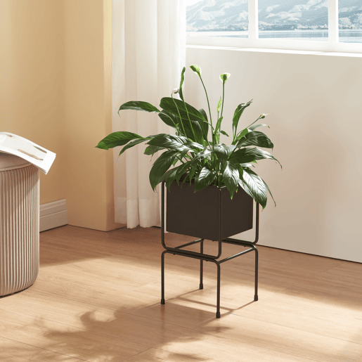 Suporte para plantas Sveio 1 nível metal 36 x 20 x 20 x 20 cm - Preto en.casa