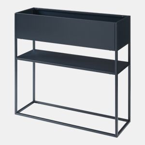 Suporte para plantas Joensuu com prateleira 80x80x25 cm - Preto en.casa