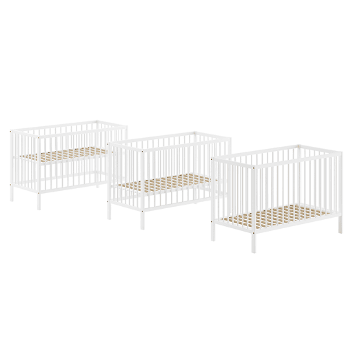 Berço bebé 60x120 e trocador Vipack Meryl Branco