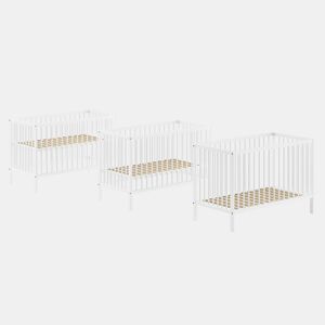 Berço bebé 60x120 e trocador Vipack Meryl Branco