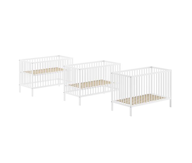 Cuna 60x120 y cambiador vipack meryl blanco