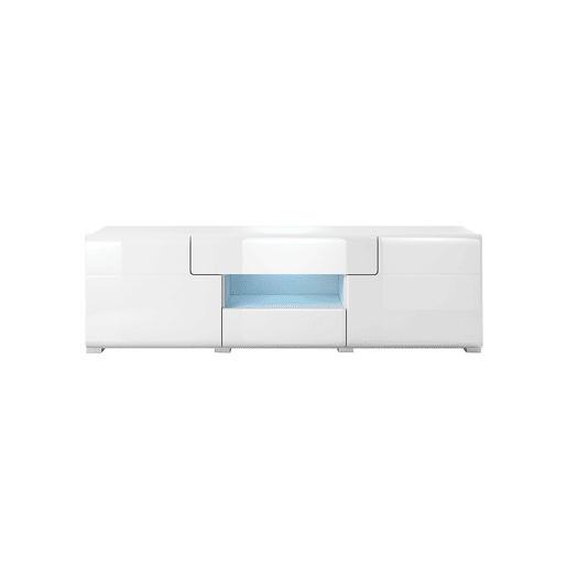 Suporte de TV 2 portas 2 gavetas 159 cm Jules Branco
