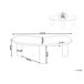 Beliani Mesa de centro AUBURN 112x46 Beliani Mesa de centro AUBURN 112x46 Blanco