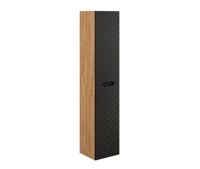 Columna de pared 2 puertas elora negro y madera