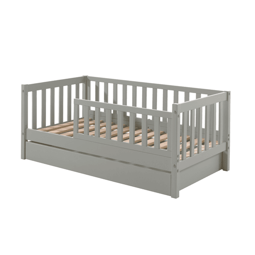 Cama Vipack Tod 70x140 incluindo estrado e gaveta Cinzento
