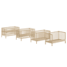 Berço evolutivo 70x140 e trocador Vipack Meryl Madeira