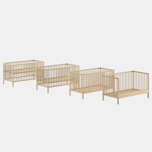 Berço evolutivo 70x140 e trocador Vipack Meryl Madeira