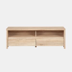 Móvel TV 2 gavetas 2 nichos 143 cm Soren Madeira