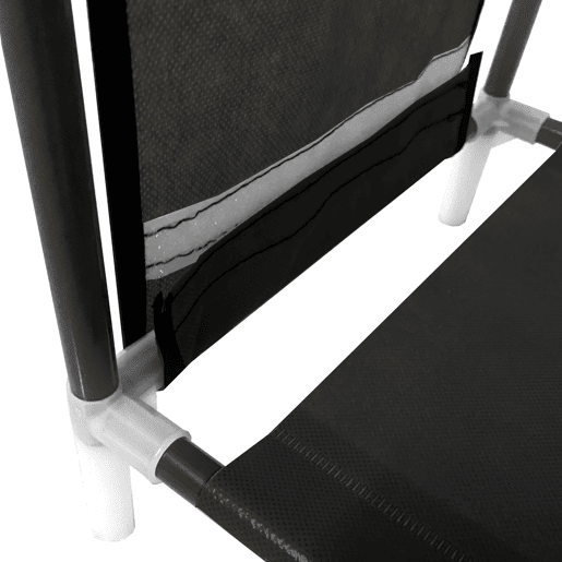 Sapateira modular de metal Nyana Home até 18 pares 108x46x27cm, 3 bolsos laterais, 6 alturas Preto.