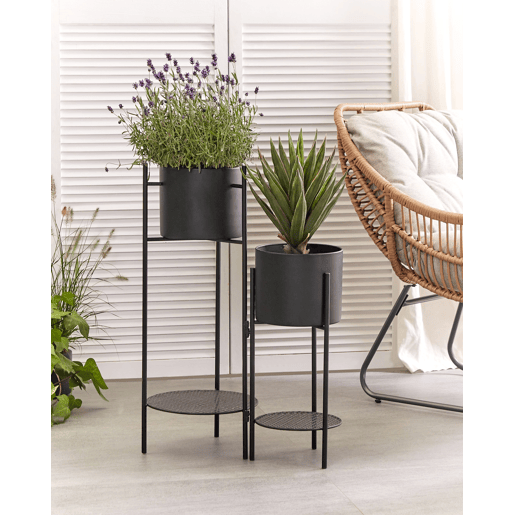 Beliani Suporte para vasos ULMUS