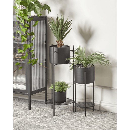 Beliani Suporte para vasos ULMUS