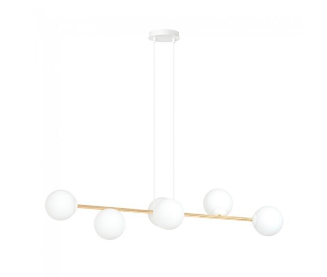 Lámpara de techo cuaron ii opal 6 luces marca wonderlamp