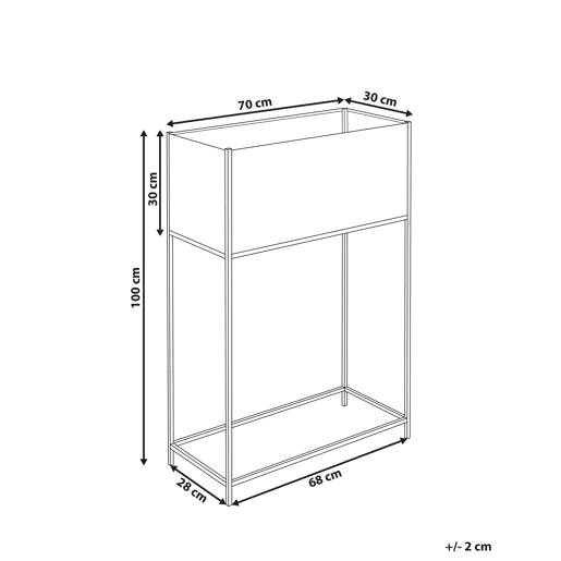 Beliani Vaso alto para plantas TAPIEN