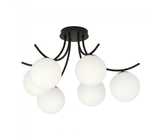 Plafón de techo barino opal 6 luces marca wonderlamp