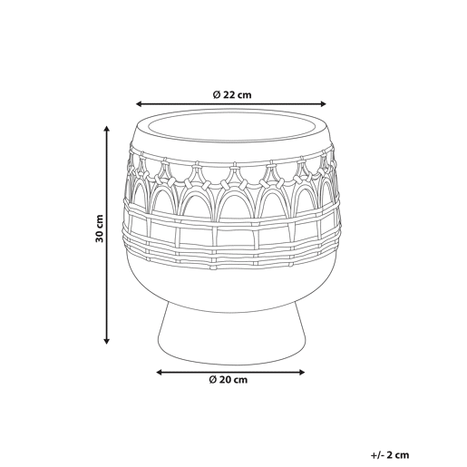 Vaso CICUTA 22 cm Castanho claro Vaso CICUTA 22 cm Castanho claro