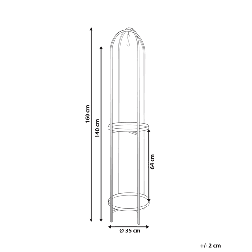 Beliani Suporte para vasos TAMARIX