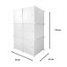 Armario Vestidor Cube Personalizable Boxed Basic Nyana Home 6 Cubos 75 Armario Vestidor Cube Personalizable Boxed Basic Nyana Home 6 Cubos 75 Blanco