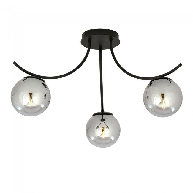 Plafón de techo barino grafito 3 luces marca wonderlamp