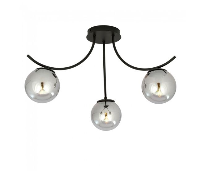Plafón de techo barino grafito 3 luces marca wonderlamp