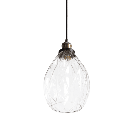 Candeeiro suspenso COOSA Vidro Transparente Candeeiro suspenso COOSA Vidro Transparente