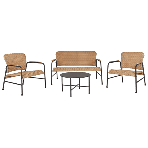 Conjunto de jardim com mesa 4 lugares OFANTO Natural