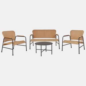 Conjunto de jardim com mesa 4 lugares OFANTO Natural