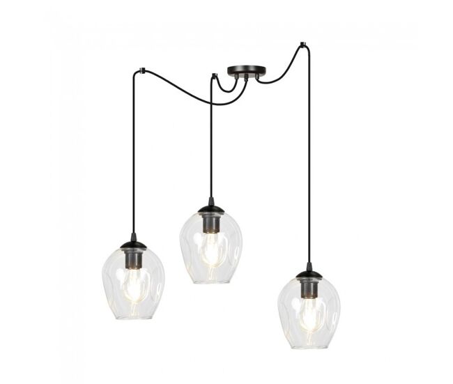 Lámpara colgante maranto transparente 3 luces marca wonderlamp