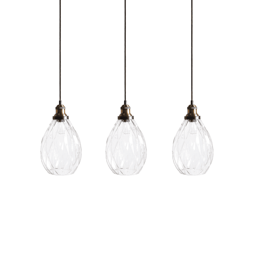 Candeeiro suspenso COOSA Vidro Transparente Candeeiro suspenso COOSA Vidro Transparente