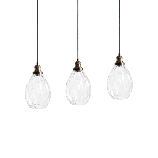 Candeeiro suspenso COOSA Vidro Transparente Candeeiro suspenso COOSA Vidro Transparente