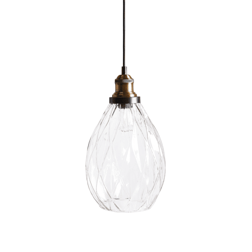 Candeeiro suspenso COOSA Vidro Transparente Candeeiro suspenso COOSA Vidro Transparente