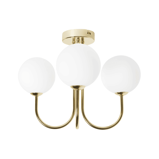 Iluminação de tecto SHIRE Vidro Branco Iluminação de tecto SHIRE Vidro Branco