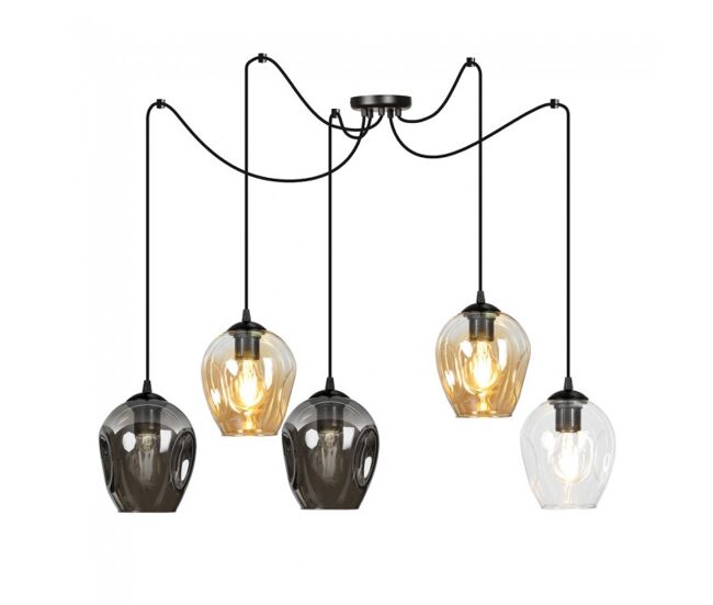 Lámpara colgante maranto mix 5 luces marca wonderlamp