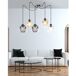 Lámpara colgante Maranto (5 luces) Cristal - Metal Moderno Lámpara colgante Maranto (5 luces) Cristal - Metal Moderno Multicolor